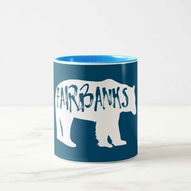 Tasse 2 Couleurs Ours de Fairbanks Alaska (Centre)