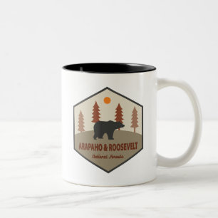 Tasse 2 Couleurs Ours Forestier National Arapaho Et Roosevelt
