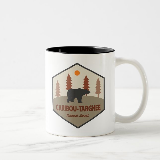 Tasse 2 Couleurs Ours forestier national Caribou-Targhee (Droit)