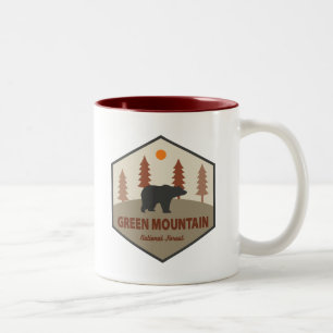 Tasse 2 Couleurs Ours forestier national de Green Mountain
