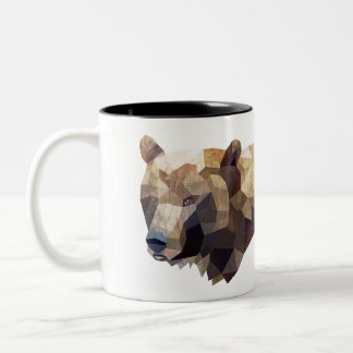 Tasse 2 Couleurs Ours géométrique