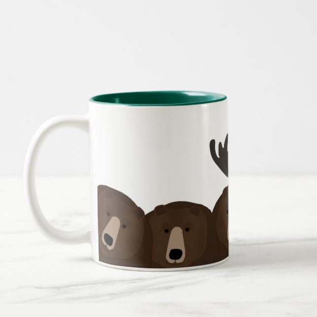 Tasse 2 Couleurs Ours Ours Ours Ours Os Musique d'orignal (Gauche)
