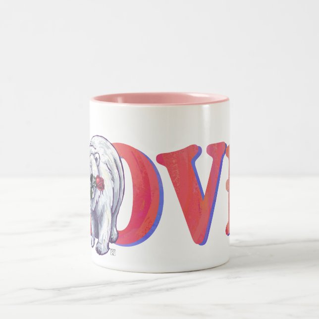 Tasse 2 Couleurs Ours polaire Saint Valentin (Centre)
