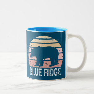 Tasse 2 Couleurs Ours rétro Blue Ridge