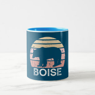 Tasse 2 Couleurs Ours rétro Boise Idaho