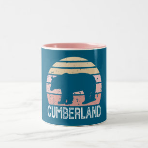 Tasse 2 Couleurs Ours rétro Cumberland Maryland