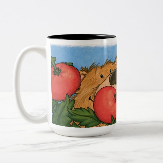 Tasse 2 Couleurs Ours/tasse de tomate (Gauche)