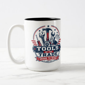 Tasse 2 Couleurs Outils du métier Fête du Travail