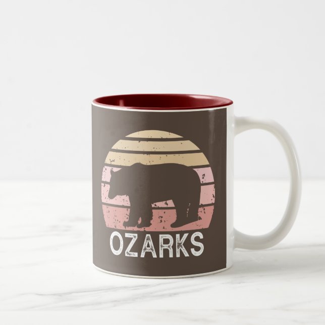 Tasse 2 Couleurs Ozarks Bear (Droit)