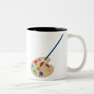 Tasse 2 Couleurs Palette d'art