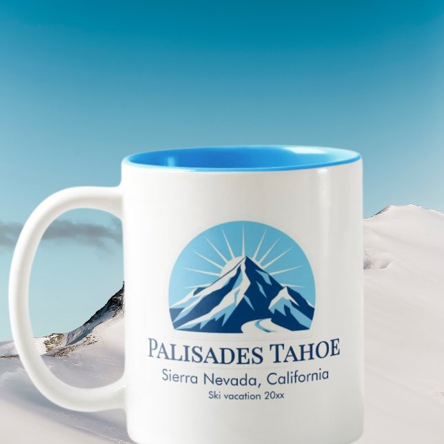 Tasse 2 Couleurs Palisades Tahoe California (Créateur téléchargé)