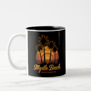 Tasse 2 Couleurs Palm Tree Sunset sud Carolina Myrtle Beach