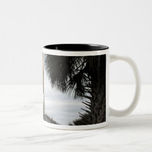 Tasse 2 Couleurs Palmetto arbres cadre navette spatiale Endeavour