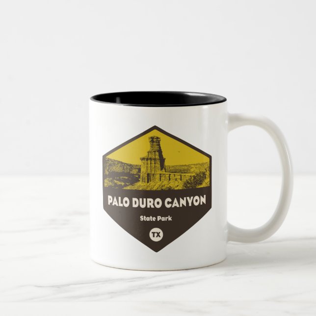 Tasse 2 Couleurs Palo Duro Canyon State Park Texas (Droit)