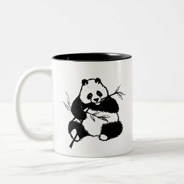 Tasse 2 Couleurs Panda (Gauche)