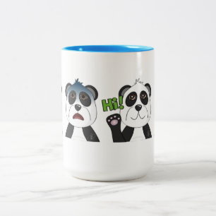Tasse 2 Couleurs Panda Bears