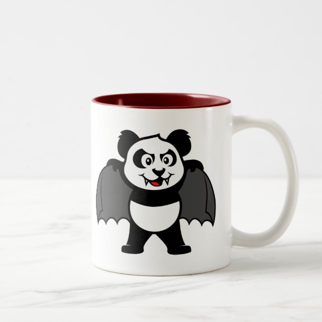 Tasse 2 Couleurs Panda de vampire (Droit)