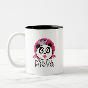 Tasse 2 Couleurs Panda Princesse Panda Reine Couronne Mignonne