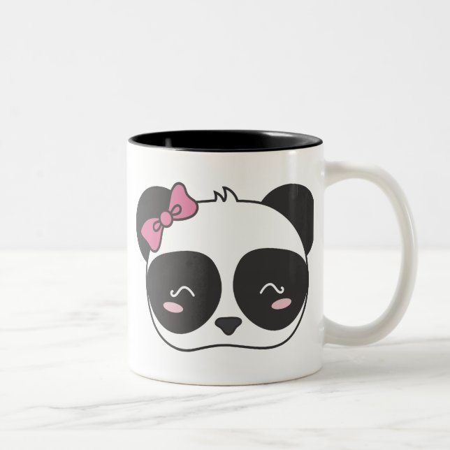 Tasse 2 Couleurs Pandore, le panda adorable (Droit)