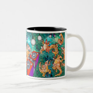 Tasse 2 Couleurs Pangolin du DJ Turntablist
