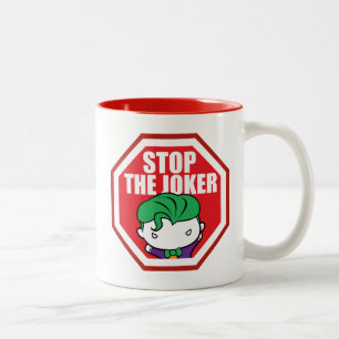 Tasse 2 Couleurs Panneau Chibi "Stop The Joker"