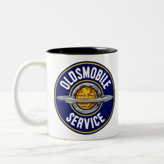 Tasse 2 Couleurs Panneau vintage Oldsmobile Service.