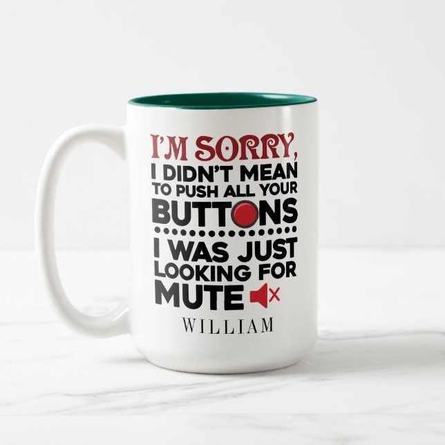 Tasse 2 Couleurs Papa Anniversaire n'avait pas l'intention de pouss (Gauche)