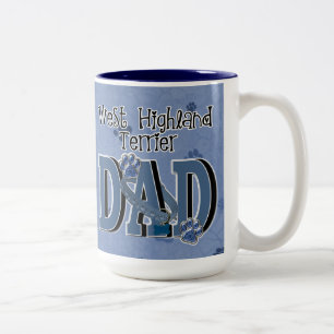 Tasse 2 Couleurs PAPA des montagnes occidental de Terrier