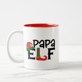 Tasse 2 Couleurs Papa Elf