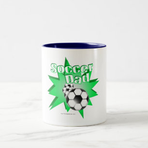 Tasse 2 Couleurs Papa Footballeur
