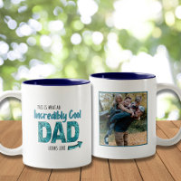 Papa incroyablement Cool - Bleu foncé Photo de la 