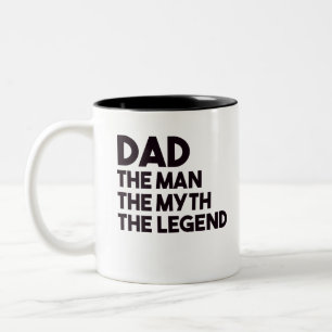 Tasse 2 Couleurs Papa L'Homme Le Mythe La Légende
