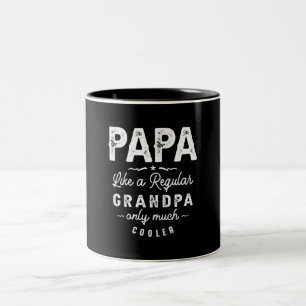 Tasse 2 Couleurs Papa Like a Regular Grandpa Only Much Cooler