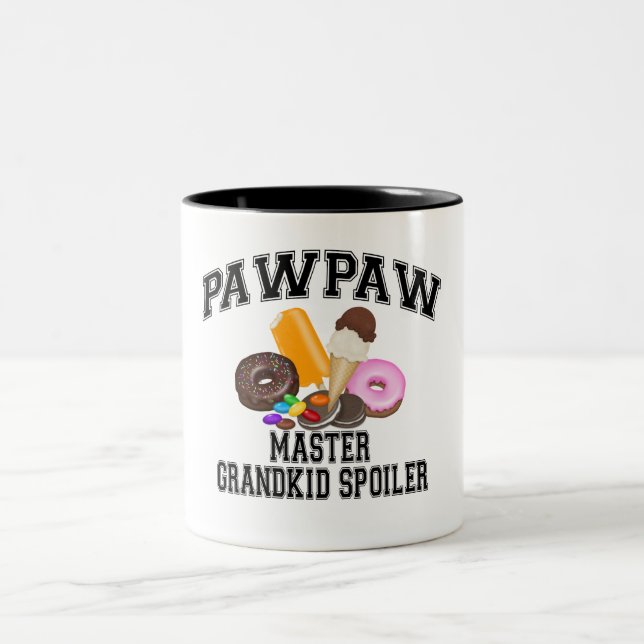 Tasse 2 Couleurs Papaye de spoiler de Grandkid (Centre)