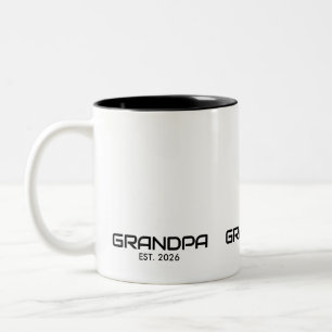 Tasse 2 Couleurs Papi a établi un nouveau cadeau pour papy