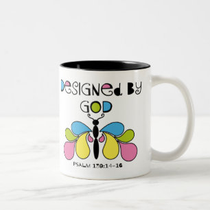 Tasse 2 Couleurs Papillon Abstrait coloré Conçu par Dieu