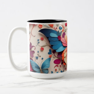 Tasse 2 Couleurs Papillon mou