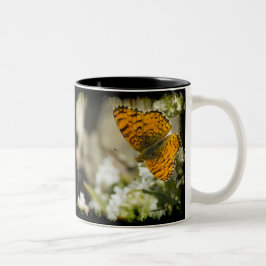 Tasse 2 Couleurs Papillon orange