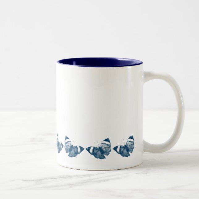 Tasse 2 Couleurs Papillons (Droit)