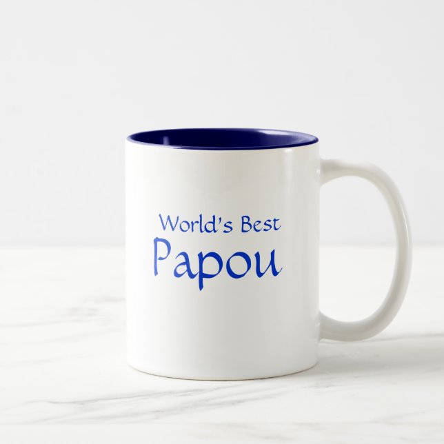 Tasse 2 Couleurs Papou, monde meilleur (Droit)