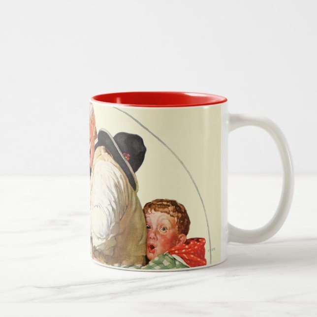 Tasse 2 Couleurs Papy sur le cheval de basculage (Droit)