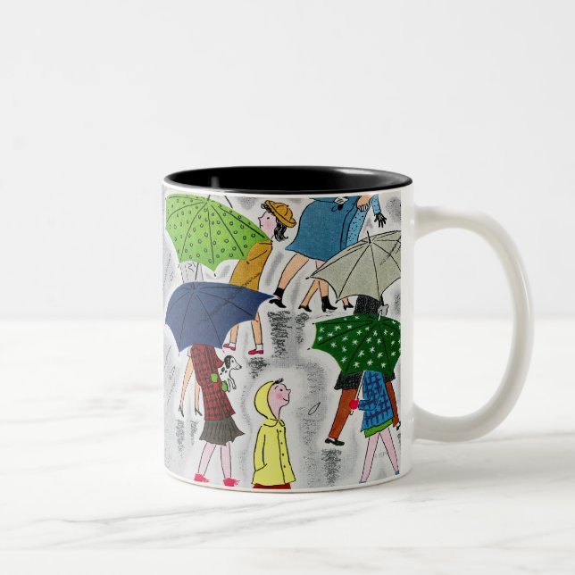 Tasse 2 Couleurs Parapluies (Droit)