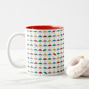 Tasse 2 Couleurs Parapluies en pluie
