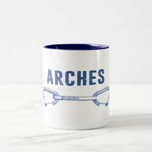 Tasse 2 Couleurs Parc national Arches Escalade Quickdraw