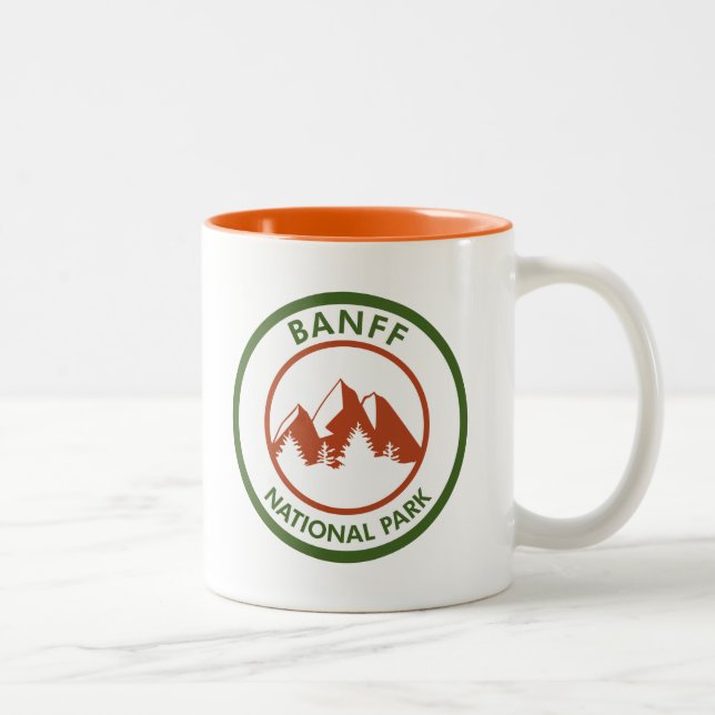 Tasse 2 Couleurs Parc national Banff (Droit)