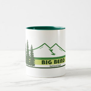 Tasse 2 Couleurs Parc national Big Bend Green Stripes