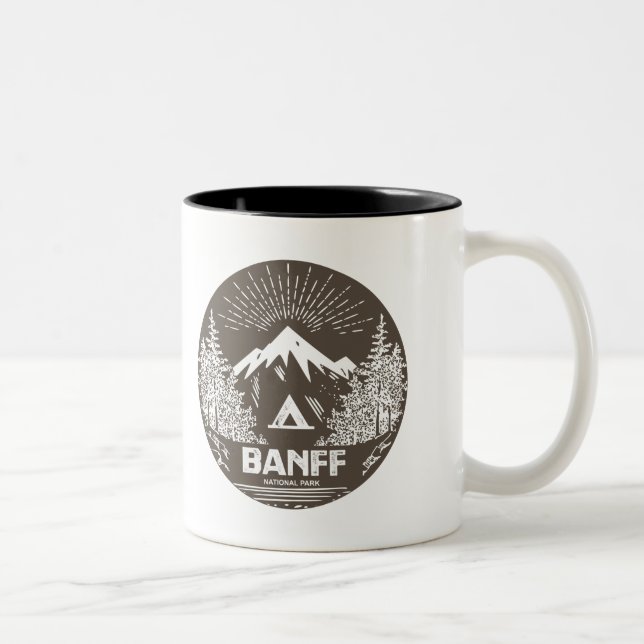 Tasse 2 Couleurs Parc national de Banff (Droit)