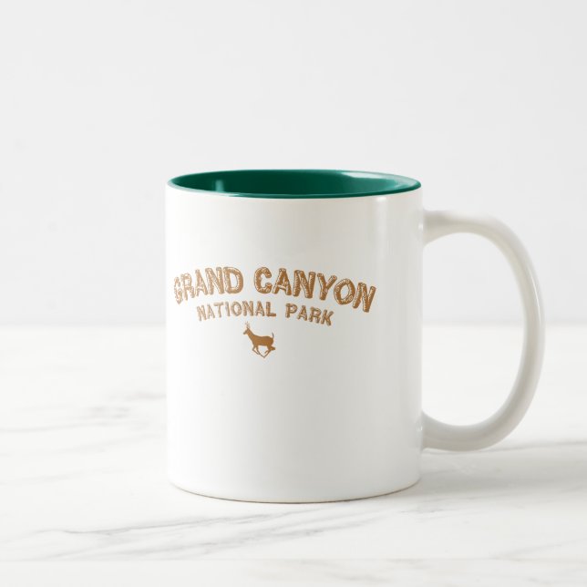 Tasse 2 Couleurs Parc national de canyon grand (Droit)