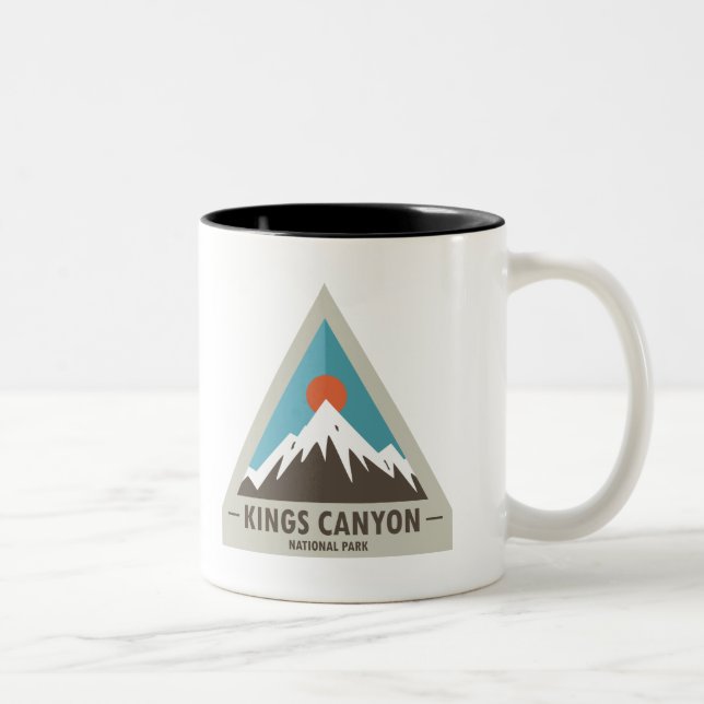Tasse 2 Couleurs Parc national de Kings Canyon (Droit)