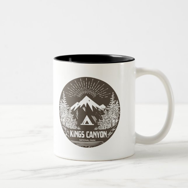 Tasse 2 Couleurs Parc national de Kings Canyon (Droit)
